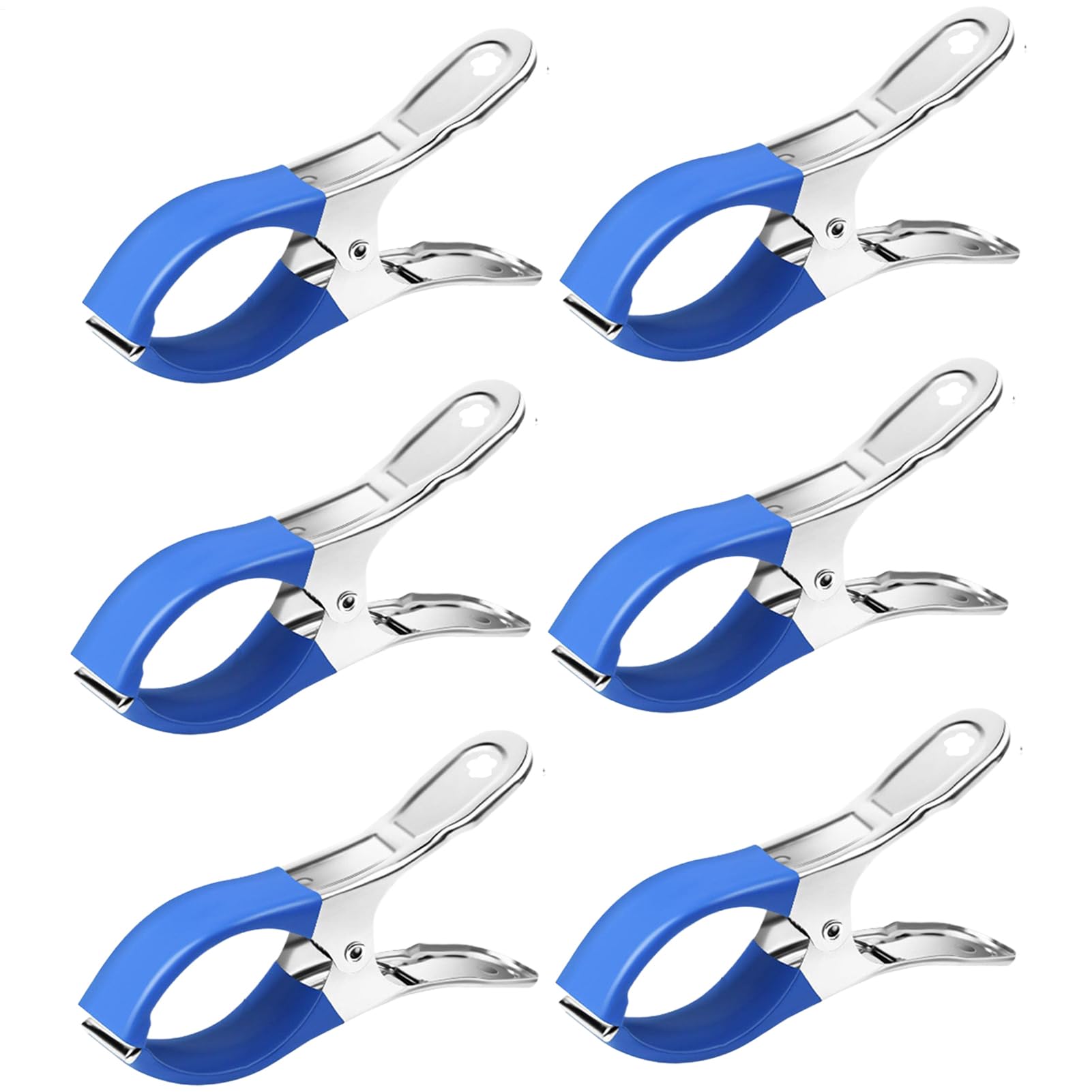 6 PackSwimming Pool Cover Fastenin Clips, Stainless Steel Pool Cover Pegs Clips, Heavy Duty Clothes Clamps For Sun Loungers Pool Covers