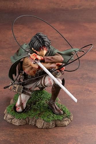 Ataque a Titán Figura de anime Artfx J Levi Ackerman Figura de acción Paquete Ver. Figura de acción de PVC Colección de juguetes Modelo Muñeca Regalo