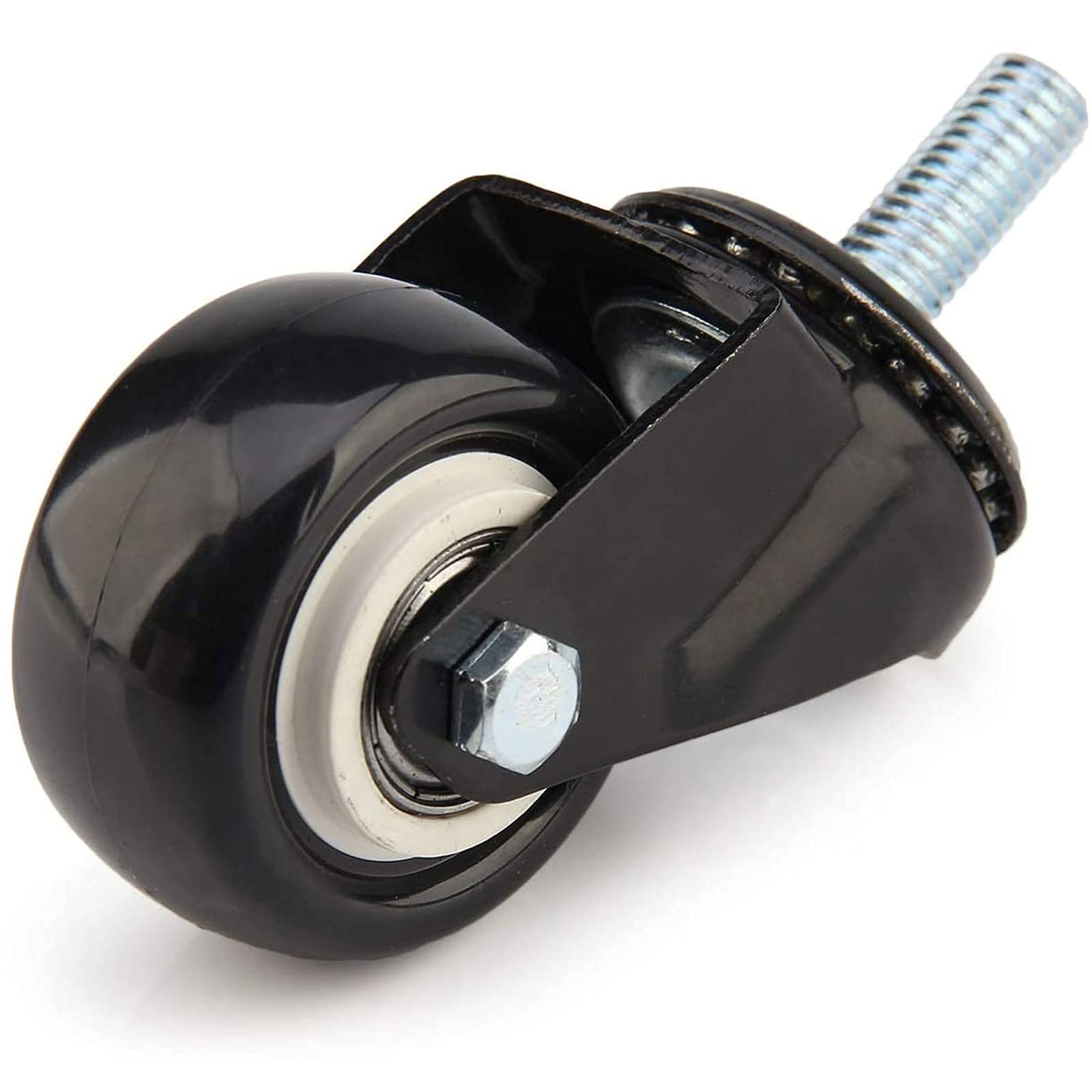 Roues pivotantes robustes, roues de chariot en caoutchouc, chariot à roulettes, roulettes à plaque 40 mm + vis à boulon 250 kg | 4 roulettes mobiles avec frein, roues pivotantes robustes for meubles –