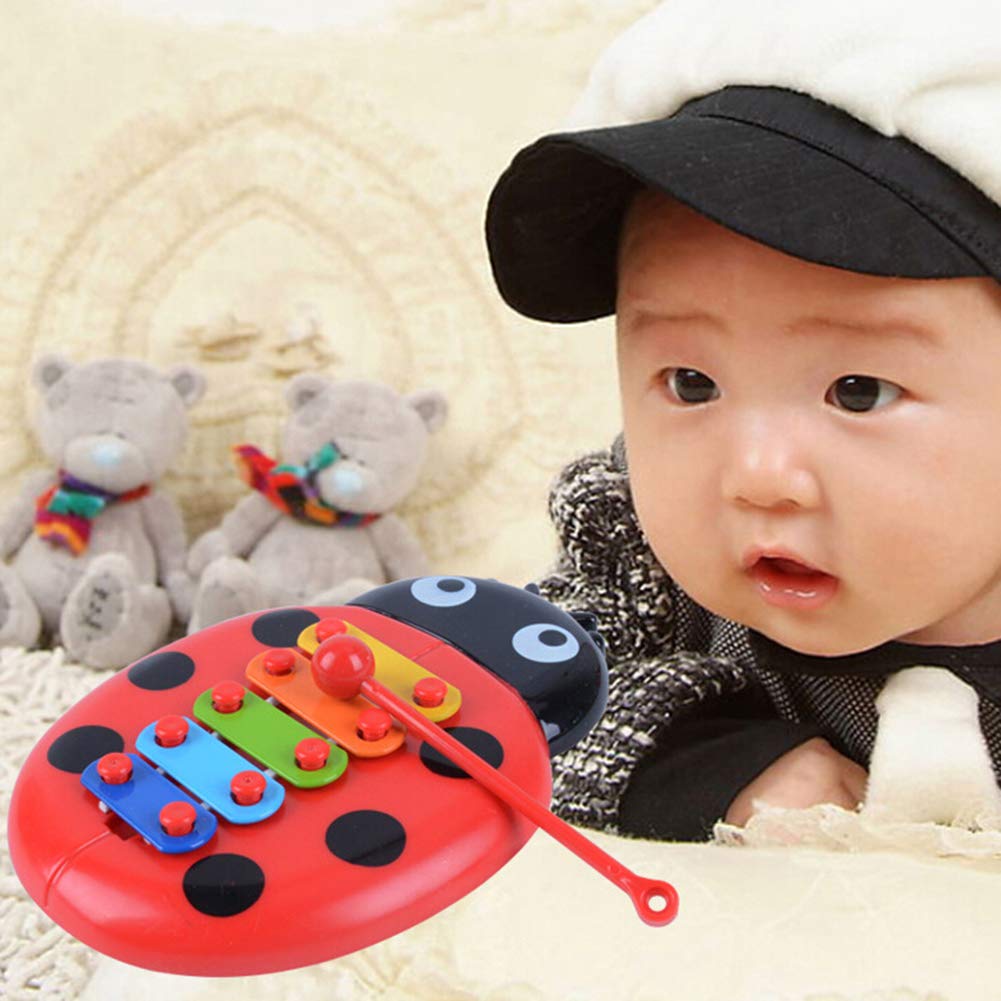Bangle009 Musical Toy Funny Cartoon Inset Beetle Toys Musical Instrument Kids Baby Early Learning