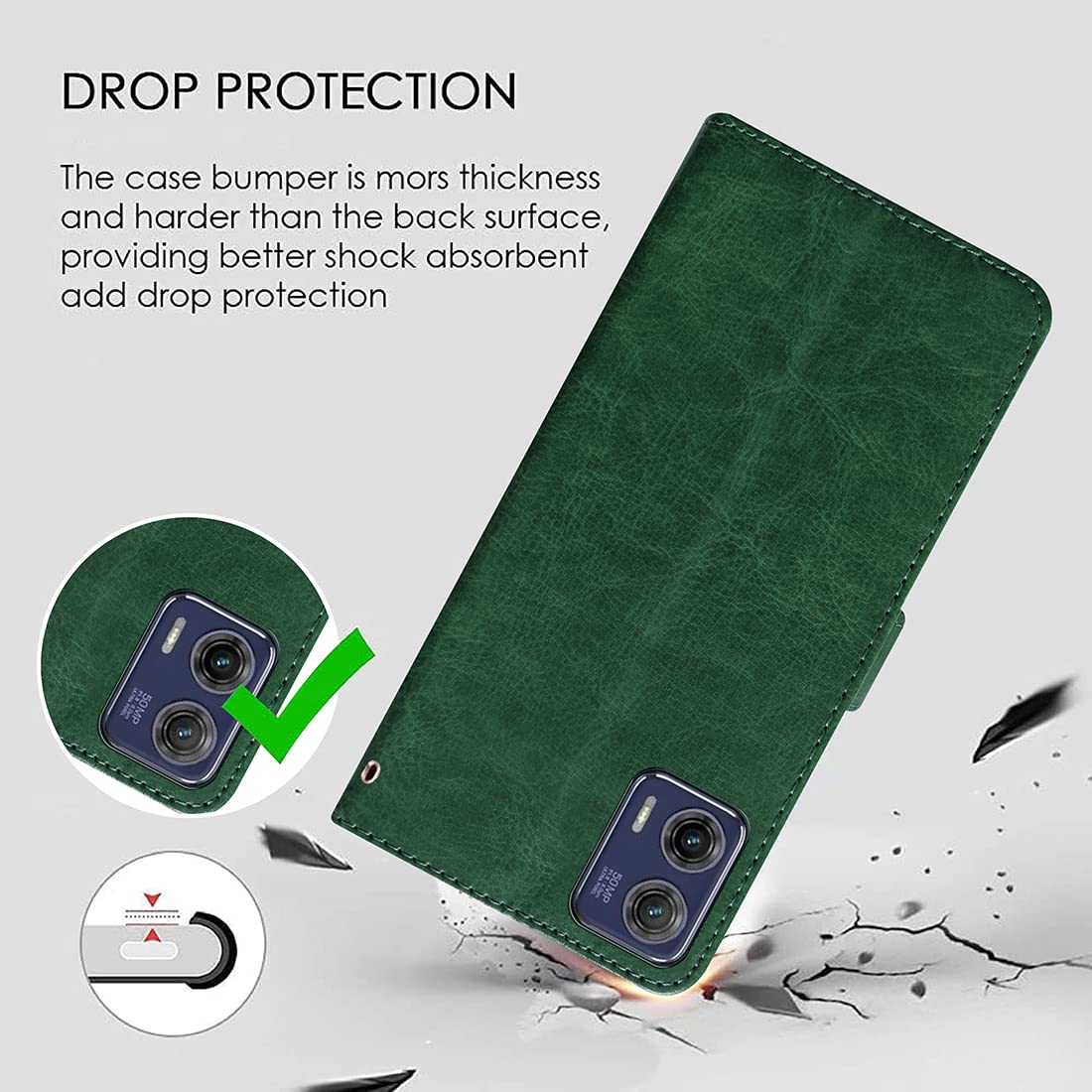 Motorola Moto G73 5G Flip Cover - Leather & Stand -2 Motorola Moto G73 5G Flip Cover - Leather & Stand -2
