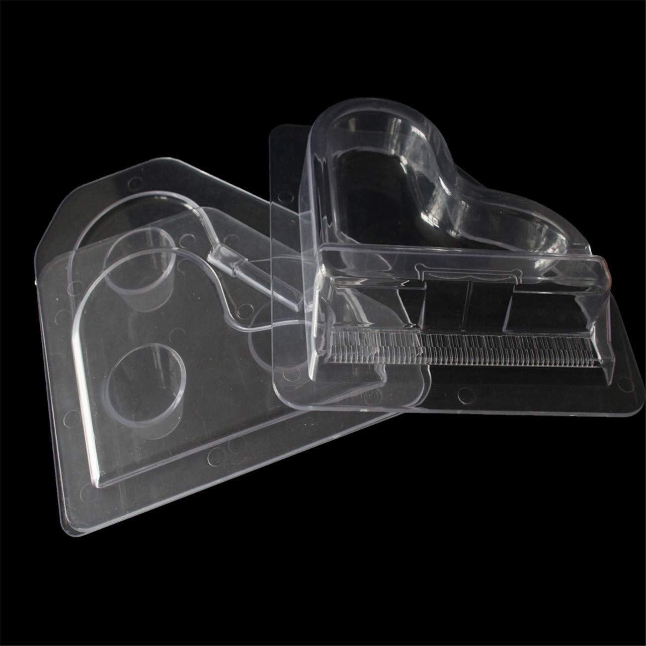 Amazon.co.jp: 3PCS 3D ピアノ DIY 3Dチョコレート型 ゼリー