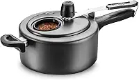 MTA - Panela de Pressão com Visor de Vidro e Fechamento Interno em Alumínio com Antiaderente, Capacidade de 3L, nº 20, Cor Grafite, Linha Visor.