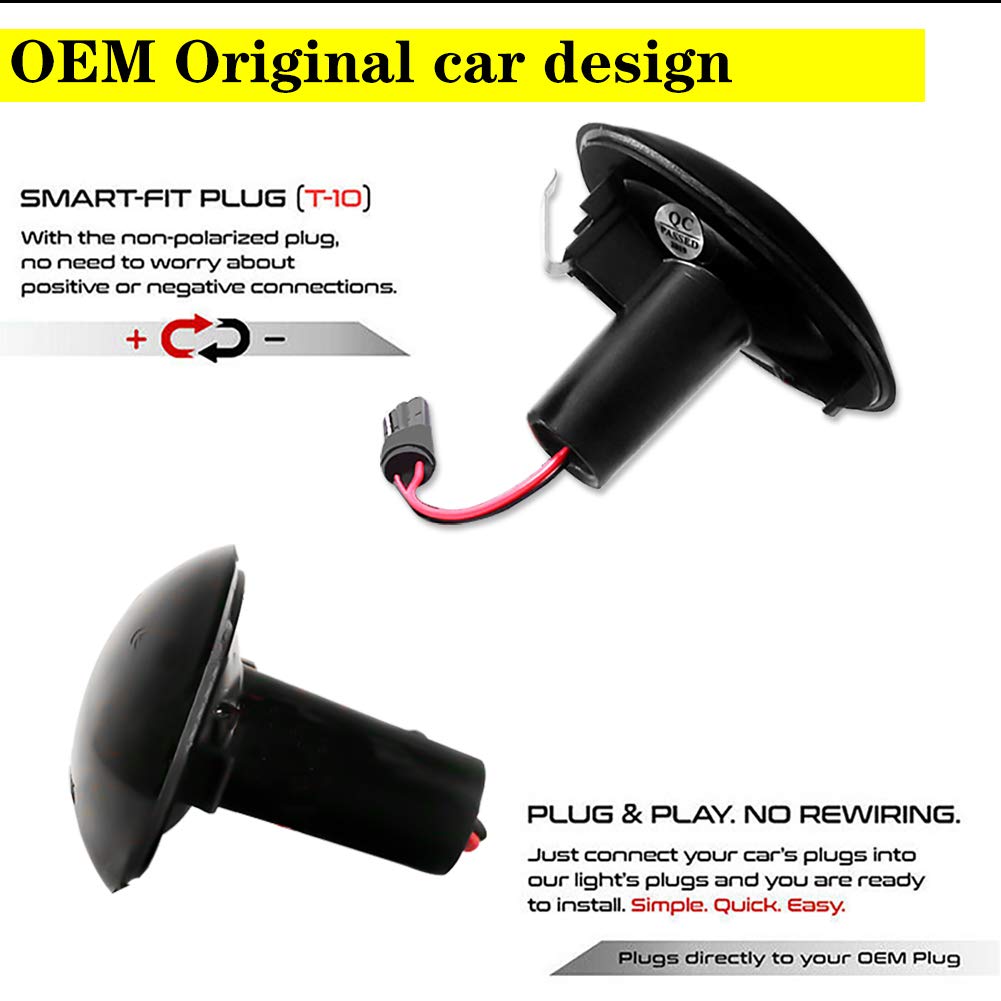 F56 mini ユニオンジャック サイドマーカー ウインカー ミニクーパー Amazon.co.jp: KENRTIR スモークレンズ アンバー ユニオンジャックロゴ