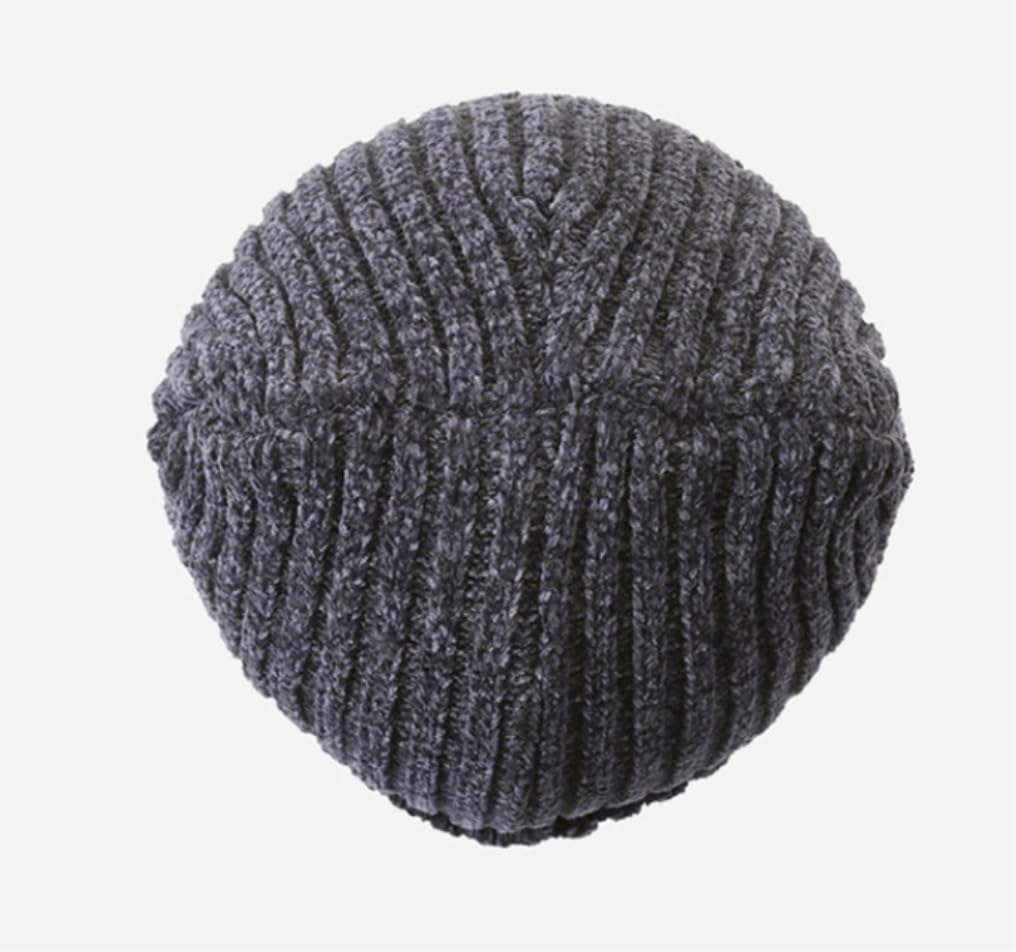 Chapeau d'hiver Bonnet De Pêcheur Ou Bonnet Tricoté 2 en 1 À Manchette Régulière pour Hommes Et Femmes, Côtes Chaudes Chaud Chapeau(A)