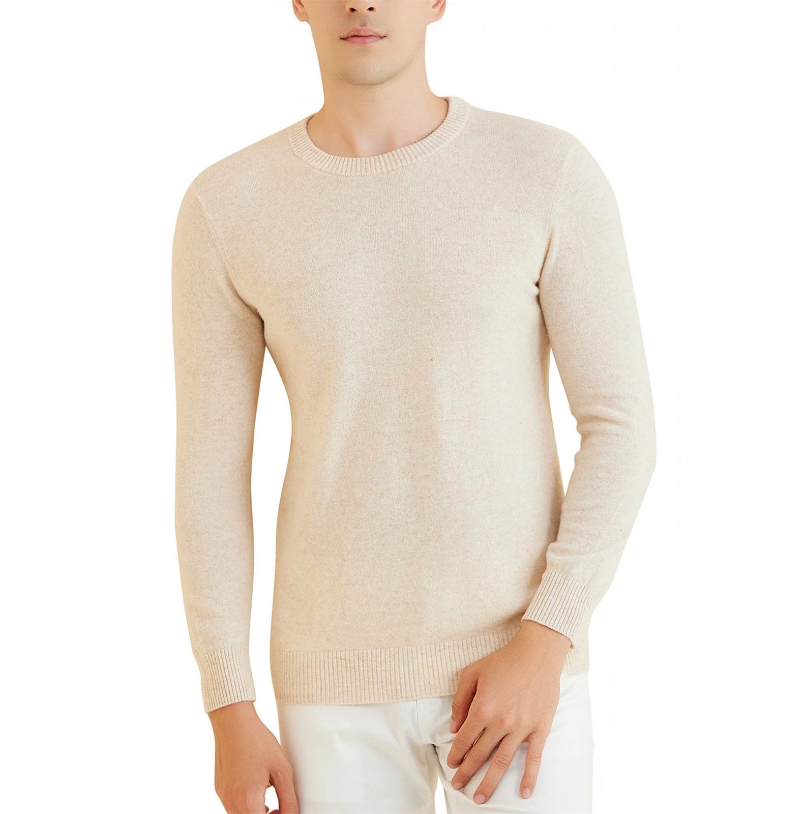 Maglione per gli uomini Maglioni in Maglia di Lana Inverno Caldo Manica Lunga Pullover Maschio Jumper Abbigliamento
