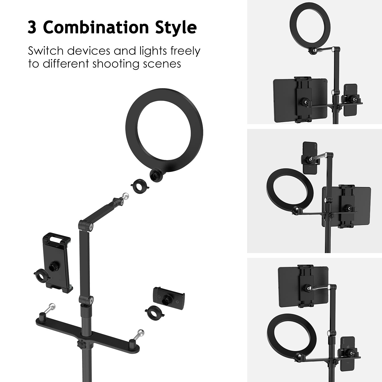 ちゃんさん様ご購入品☆SupeDeskセルフィーリングライト タブレットスタンド Amazon.co.jp: SupeDesk Selfie Ring Light Phone タブレットスタンド