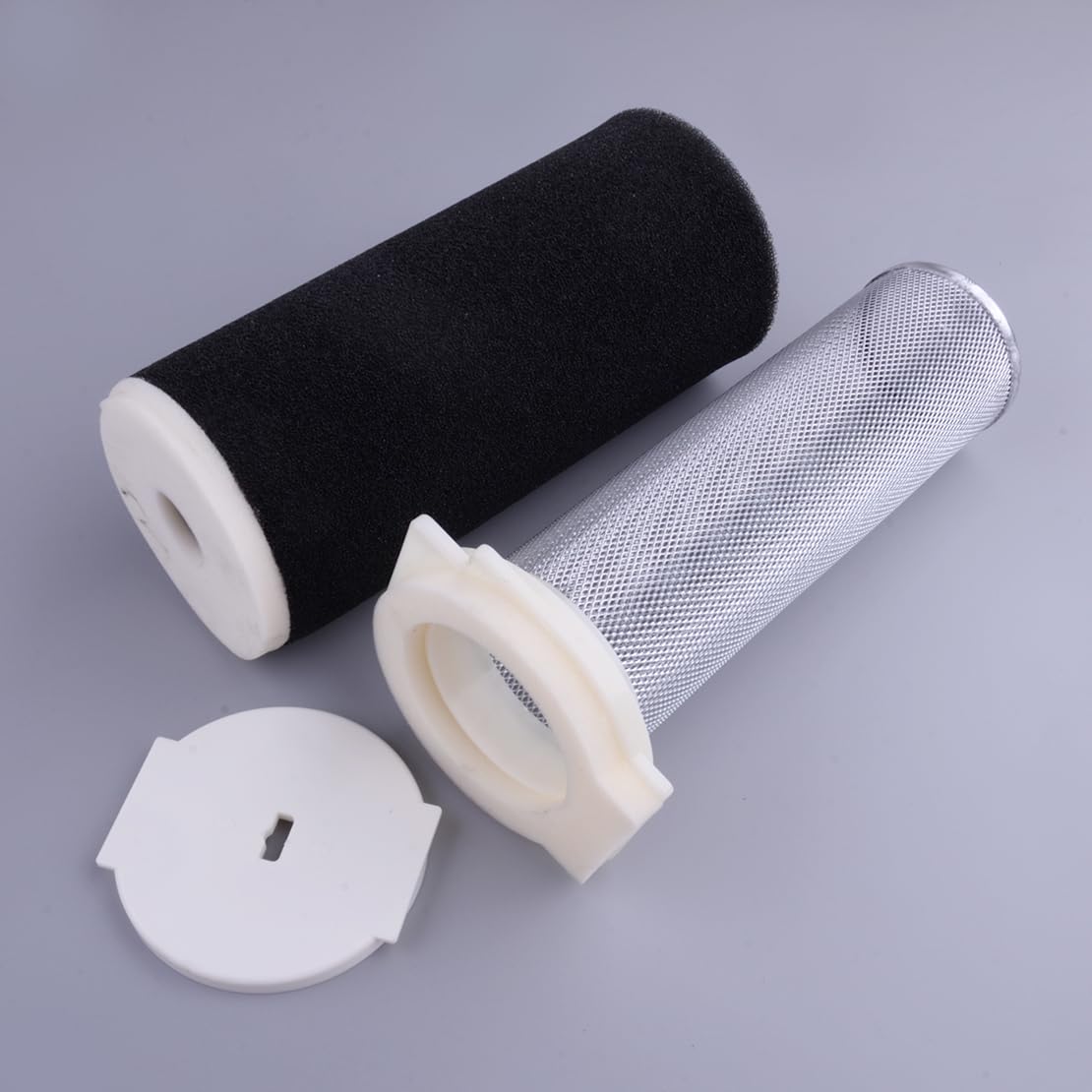 Filtro de aire, guía de jaula y tapa de extremo compatible con Yamaha Grizzly 600 660 1998-2008 1UY-14458-01
