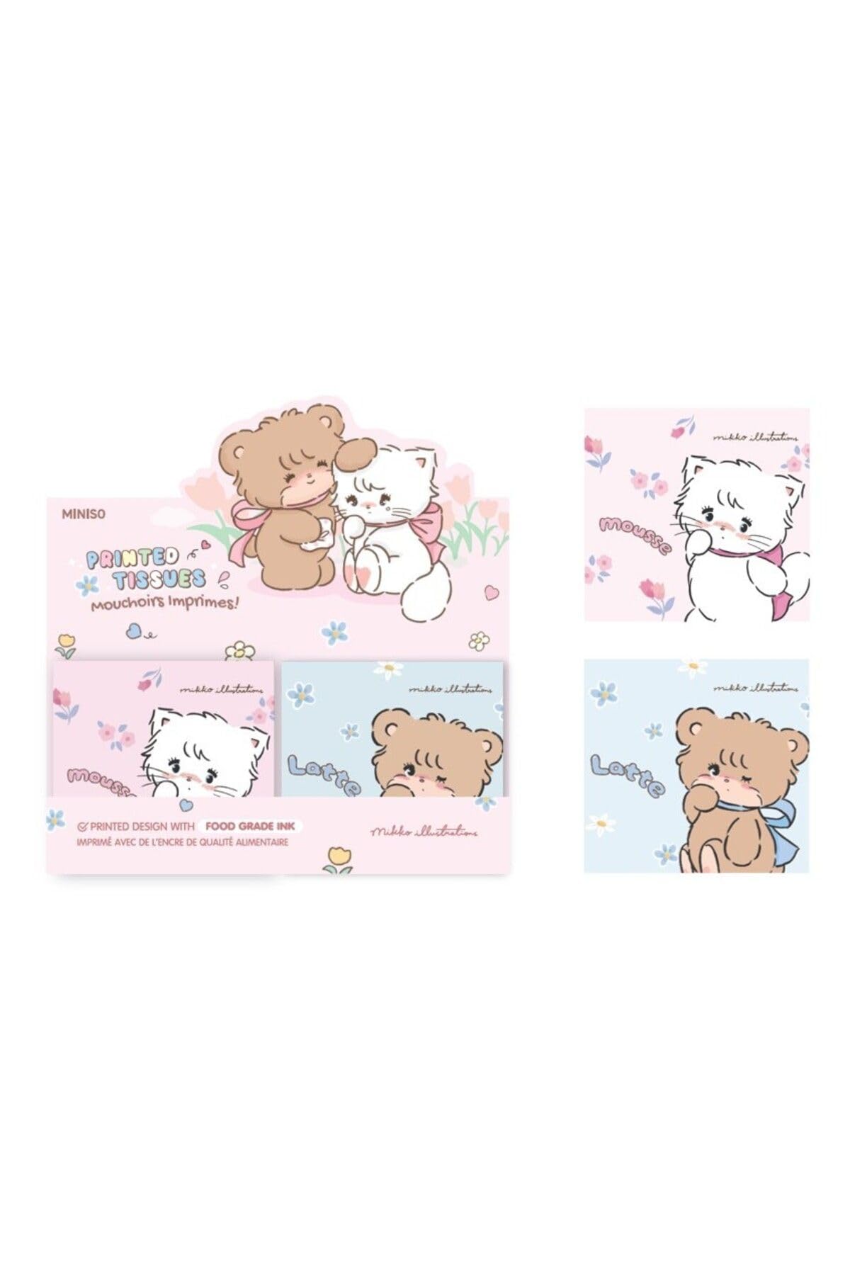 MINISO Mikko Collection Printed Lotion Tissues, 40 Tissues