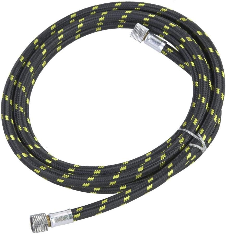 Airbrush Air Hose with Air Rubber Braided Hose Air Tube Pipe and 1/8" Metal Coupling Adapter for Ink Spray Pen (06 Feet AG-24)