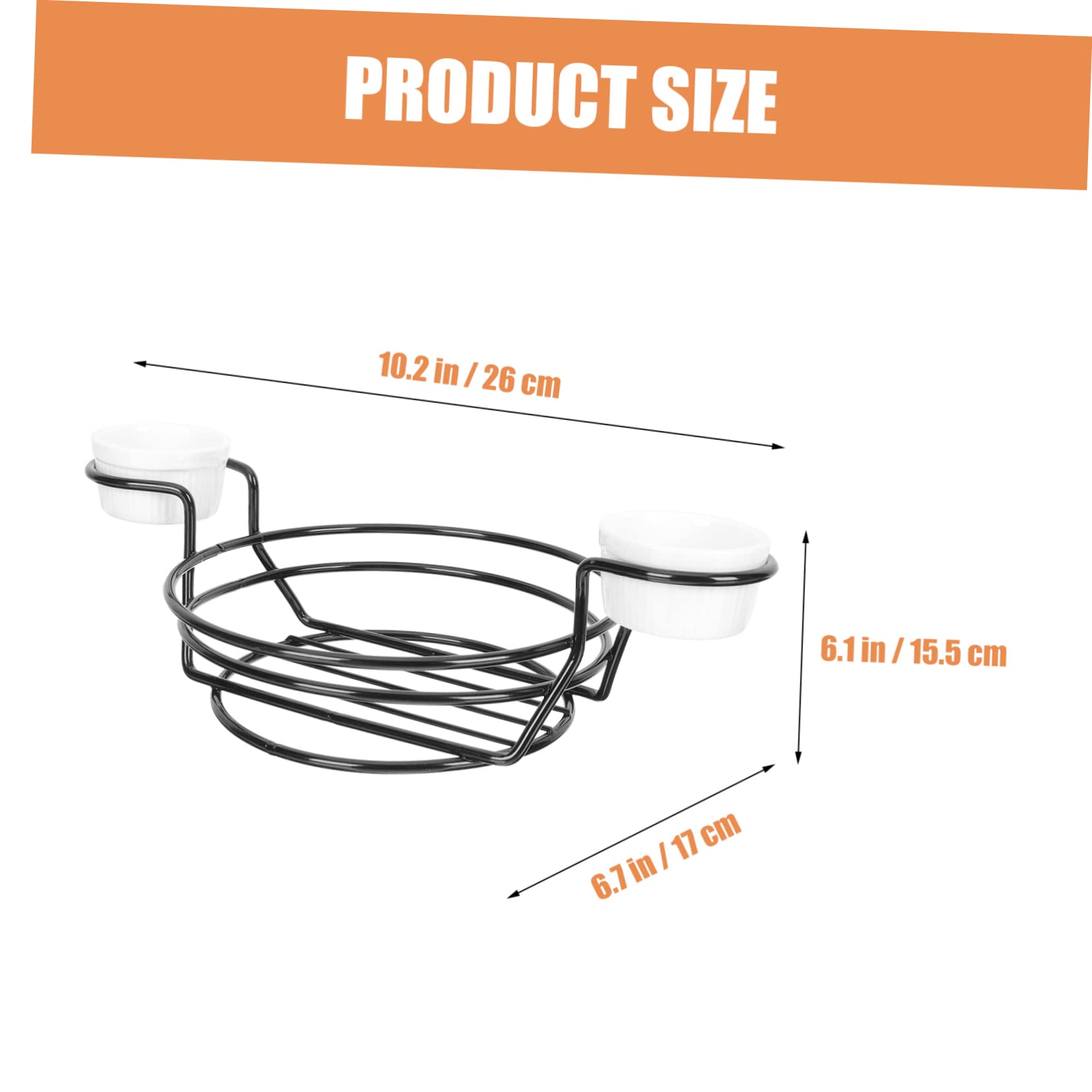 TIDTALEO 1 Set Versatile Iron Snack Basket for Fried Foods Chips and Bread Creative Food Container for Kitchen Storage for Home Entertaining and Serving