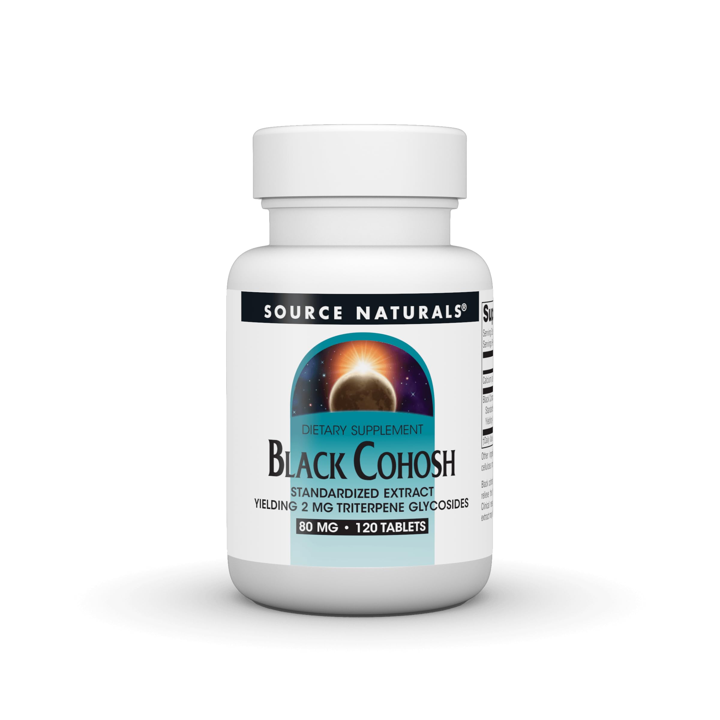 Source Naturals Black Cohosh Extract, 120 Tablets 120 Count (Pack of 1)