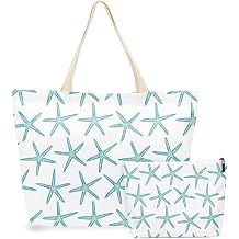 2 Pcs Tote Bag Makeup Bags Waterproof Beach Bag, for Beaches Pools Travel and Camping, for Women Best Friend Sister