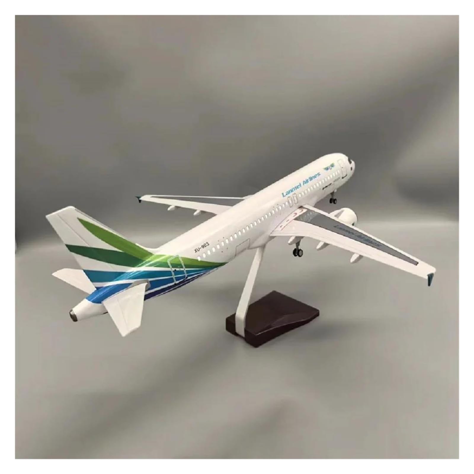 Odlew metalowy samolot zabawka 47CM 1/142 dla A320 Mission Hills kambodża model samolotu kolekcja Resinor do kolekcji i ekspozycji (ze światłem)