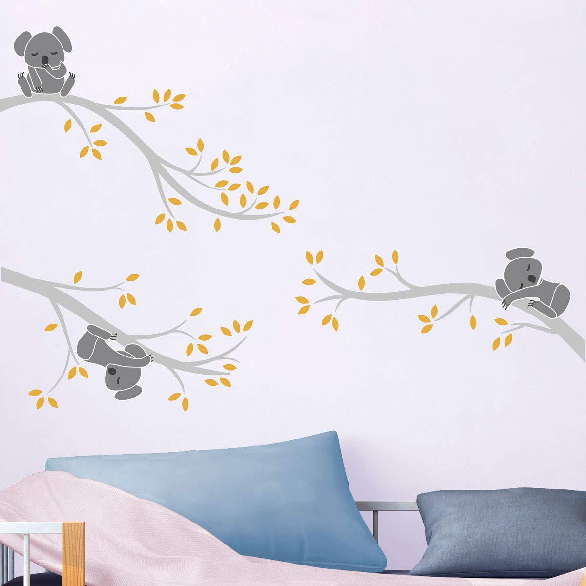 Children's Wall Stickers, Baby Room Decoration, Children's Wall Stickers, Koalas on Branches, Children's Wall Sticker - Image 4