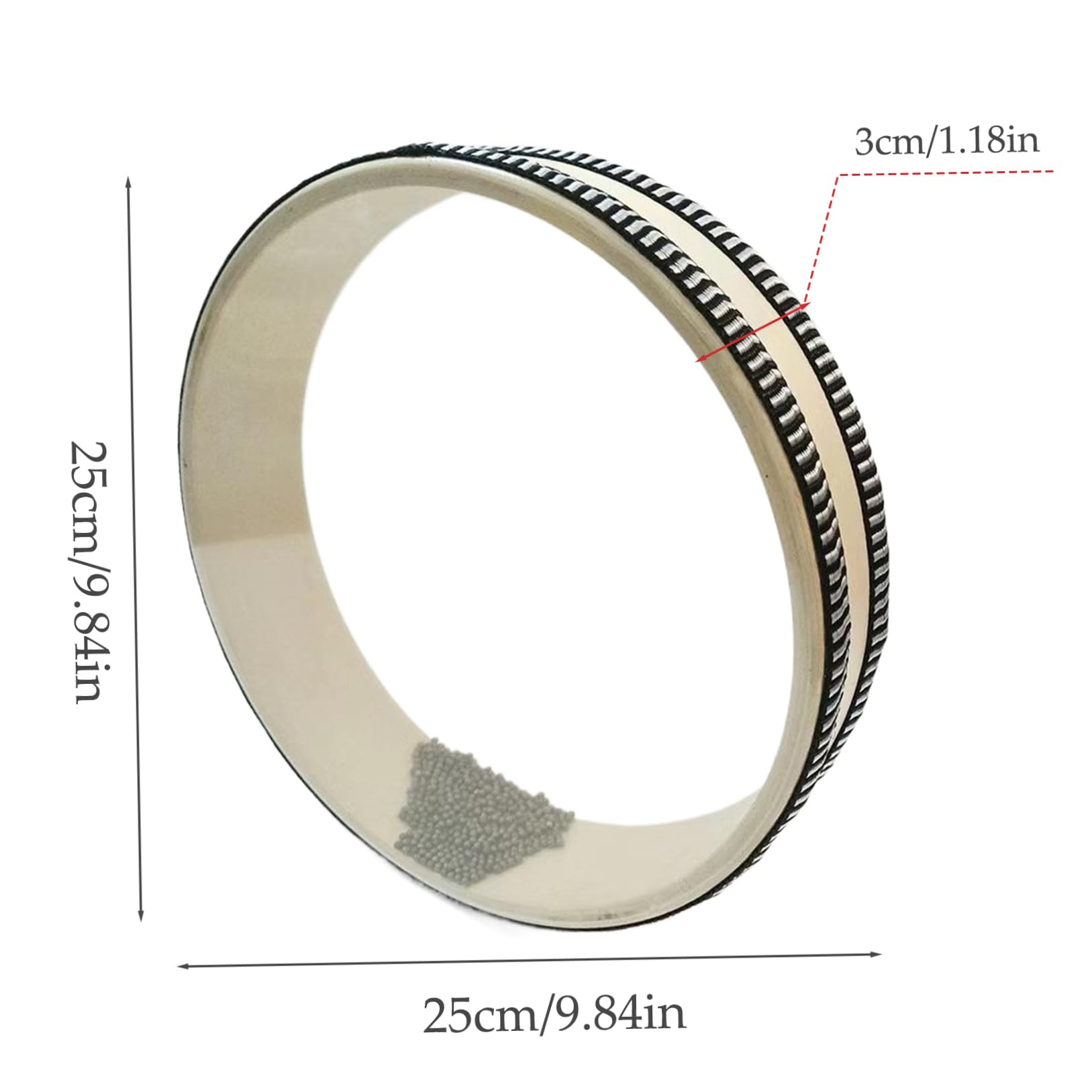 Drum océan pour la méditation et la Relaxation, en Bois des Sons océan Tambour pour soulager Le Stress, 10x10x1 Instruments de Bain sonore pour Le Yoga, Pleine Conscience, thérapie sonore