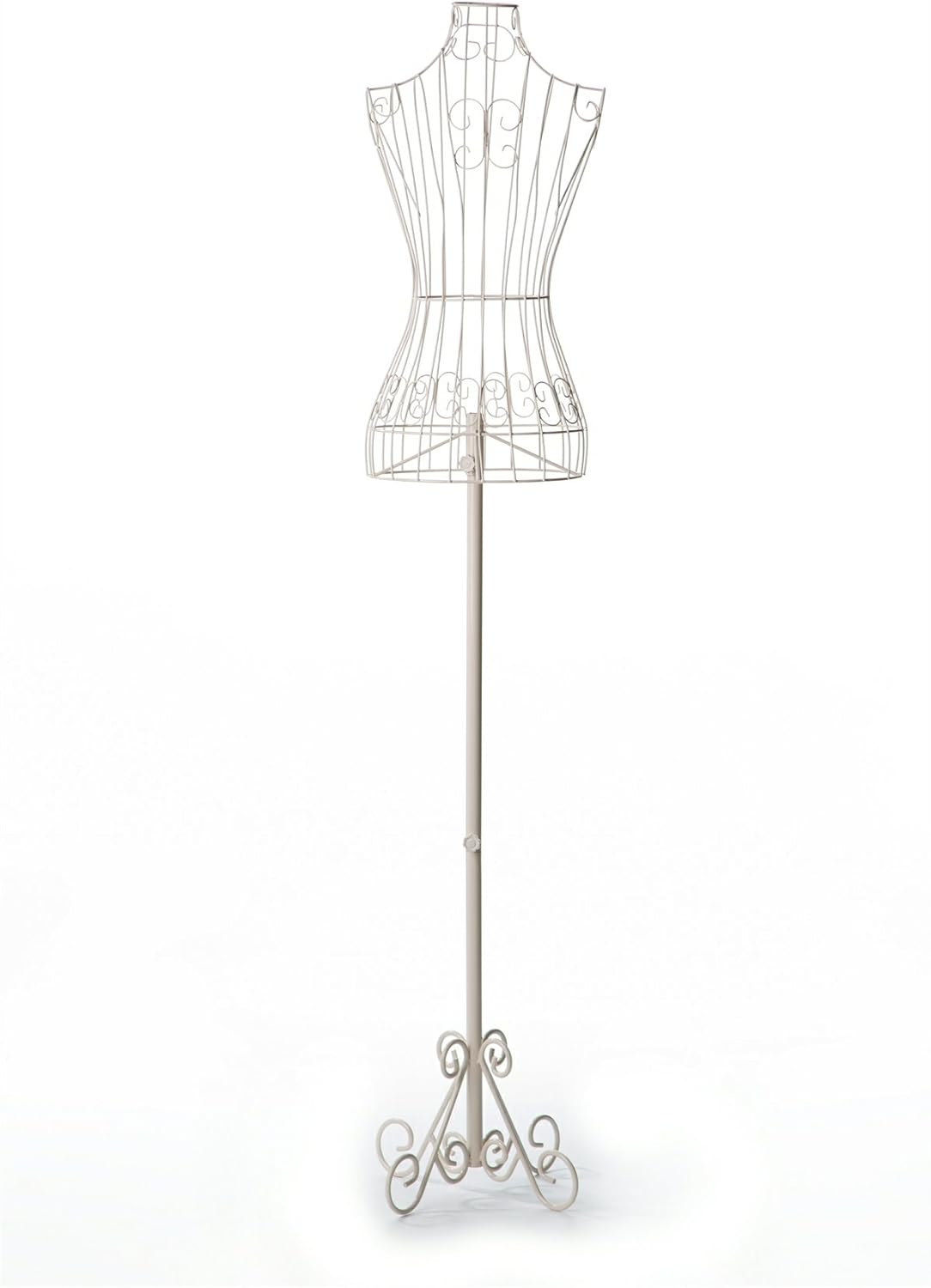 Cream Extra Small Female Decorative Wire Mannequin Dress