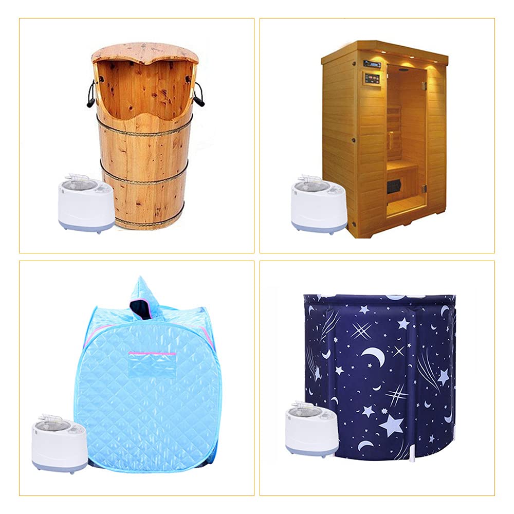 3 l - Macchina per il fumo, 1000 w sauna generatore di vapore per sauna spa tenda fisioterapia + telecomando, per la terapia a vapore a casa fumigazione terapia corporea tenda spa