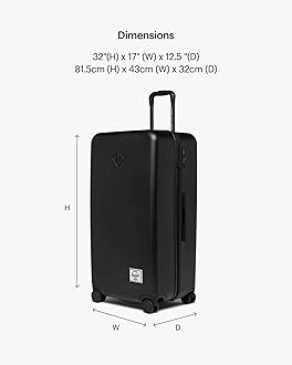 Herschel Supply Co. Unisex Heritage Hardshell Luggage, True Blue, Large - 32 Inch