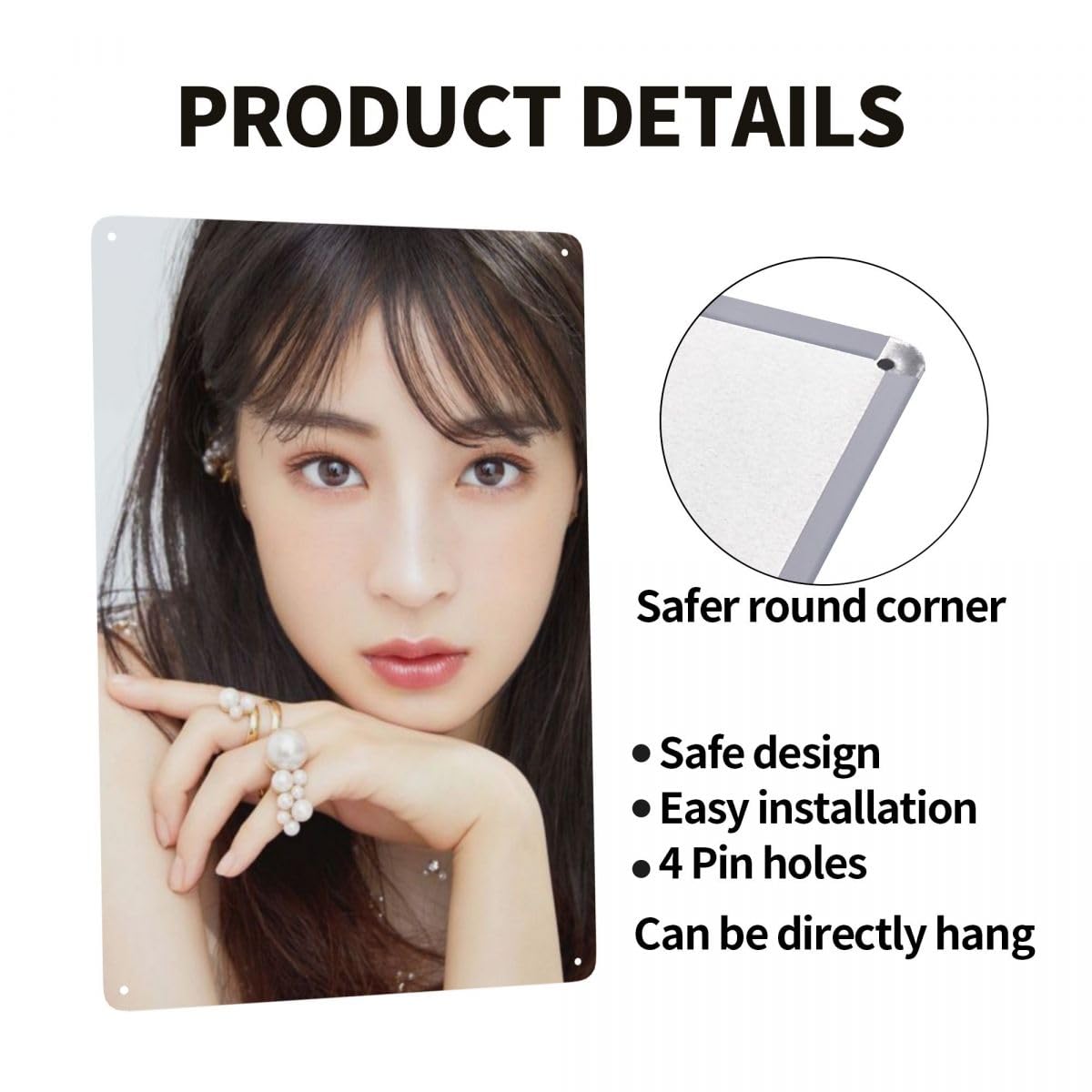 Amazon.co.jp: ブリキの絵 広瀬すず ブリキ看板 金属ポスター メタル