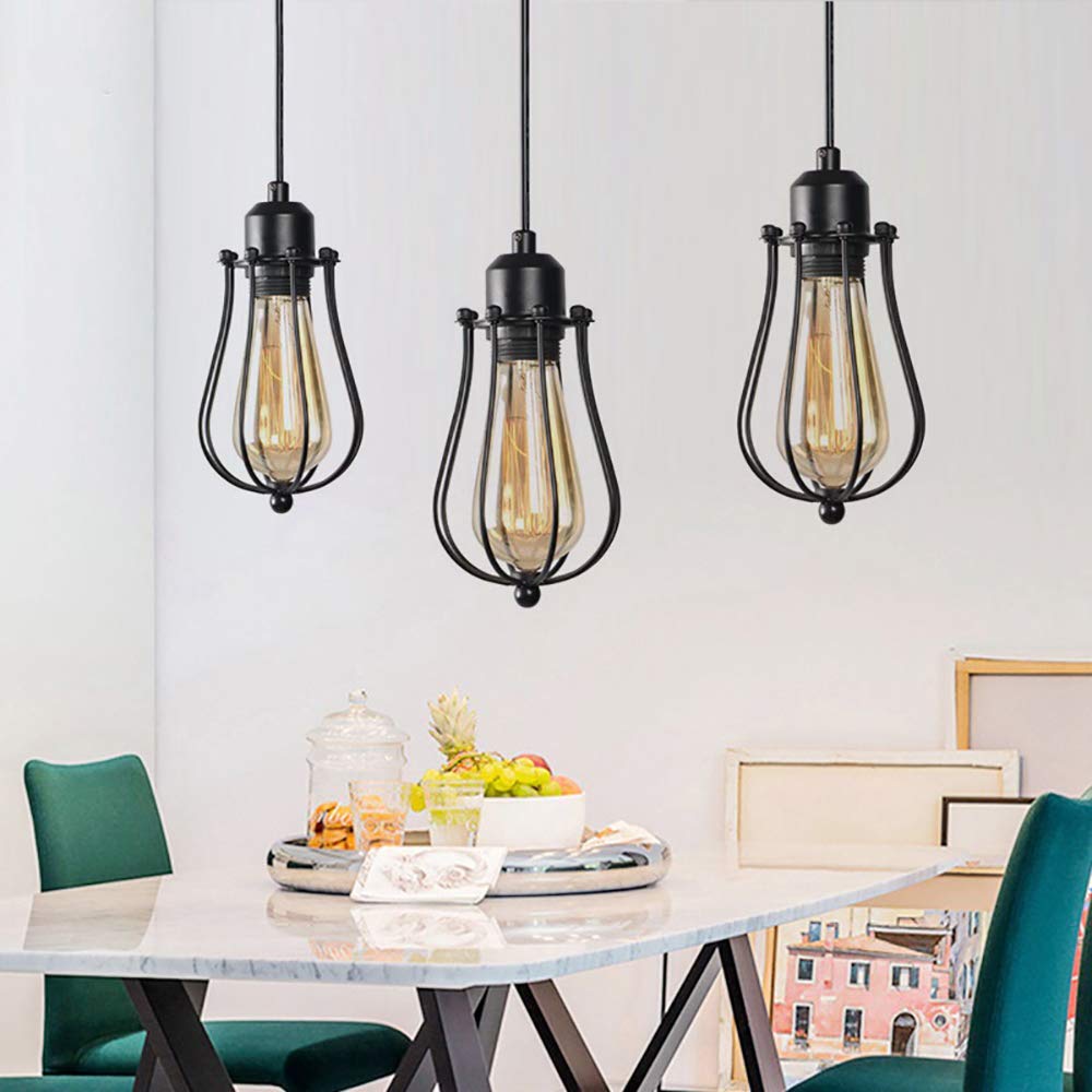 Retro metalowa lampa sufitowa wisząca oprawa żyrandol przemysłowy styl vintage czarny kreatywny metalowy wisząca oprawa oświetleniowa klatka lampa sufitowa oprawa sufitowa oprawa poddasza kawiarnia