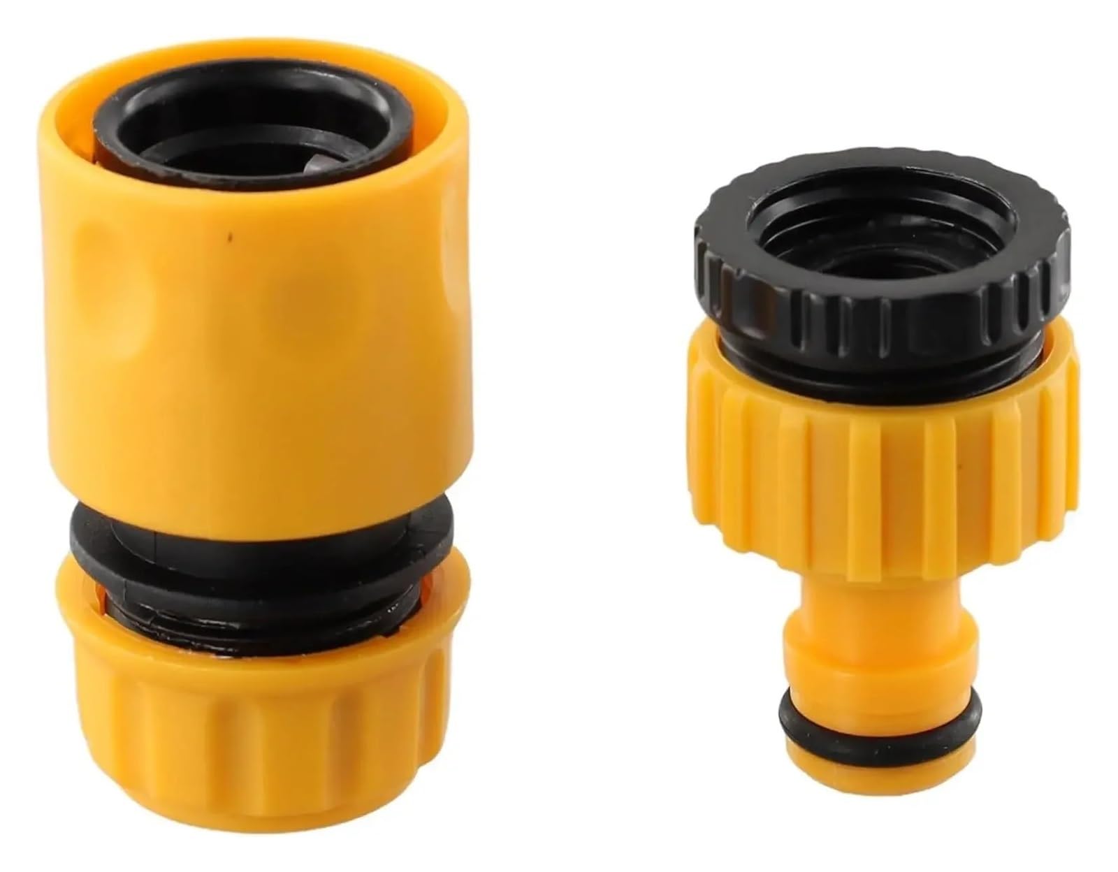 Juego de adaptadores de grifo de agua de conectores rápidos de manguera, 10 piezas para riego de jardín de 3/4 y 1/2 pulgadas y lavado de coches, diseño de rosca duradero para uso en exteriores