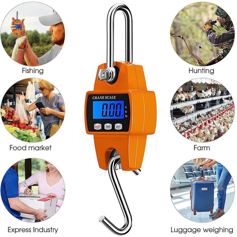 Báscula digital colgante de 300 kg
