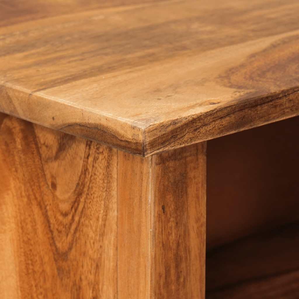 Bücherregal aus Massivholz 50x30x100 cm poliert lackiert mit viel Stauraum, Wandregal Würfel für Büro und Wohnzimmer, fertig montiert, langlebiges Holzregal für Bücher und Dekoration