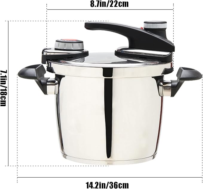 Olla a presión acero inoxidable 6L TTXNJKBF miniatura 3
