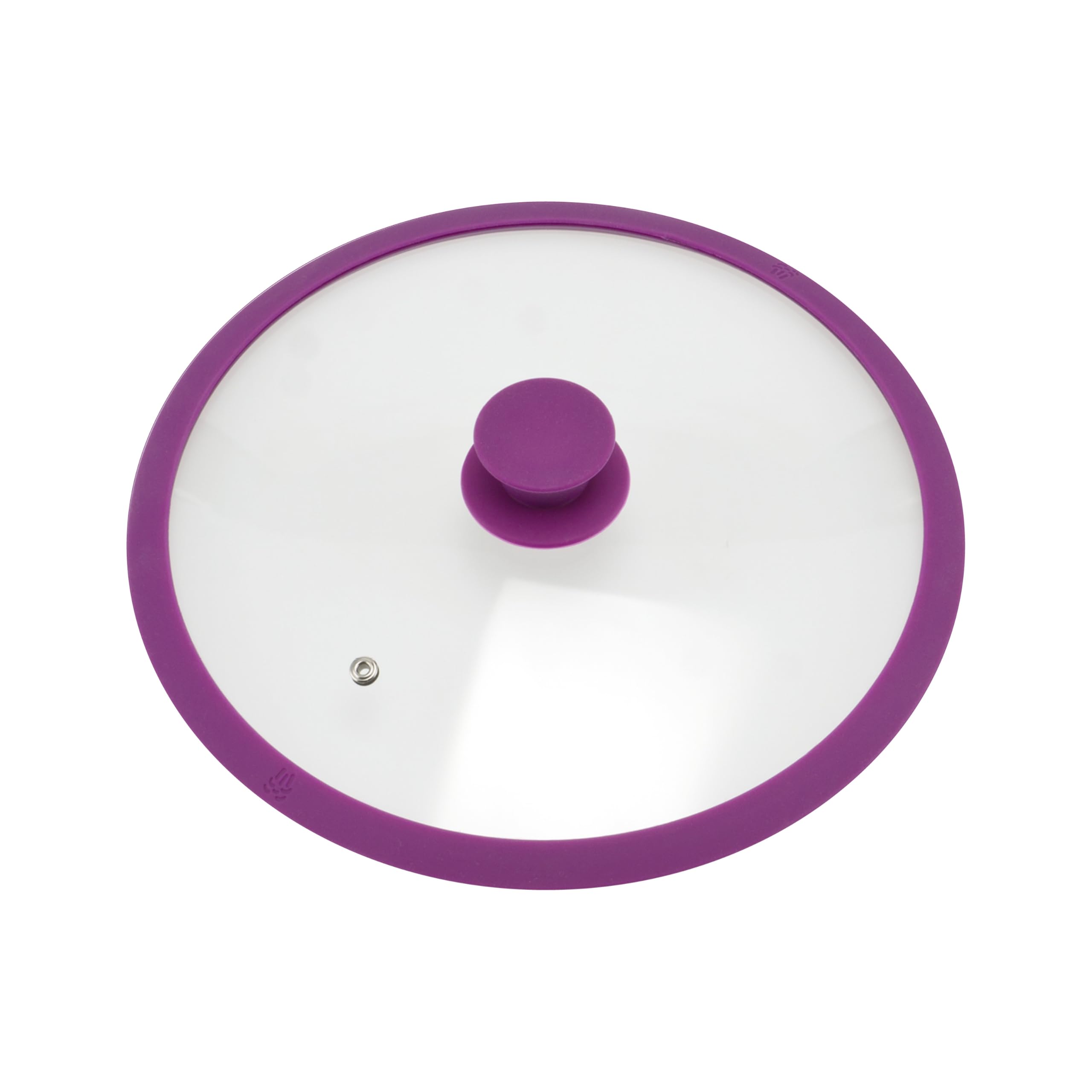 Bremermann Purple Glass Lid With Silicone Rim For 28 Cm Pots And Pans (Purple)