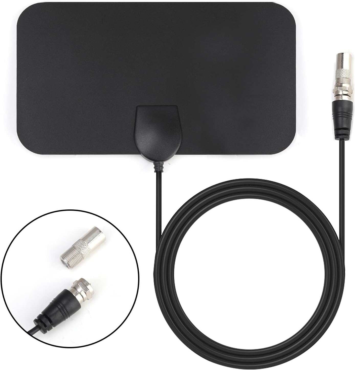 Indoor TV Aerial with 50+ Miles Range 360°Reception, High Definition 4K