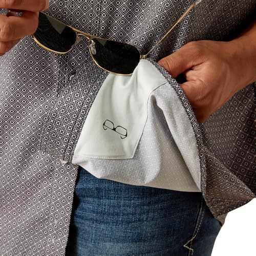 Ariat Mens Taupe Grey Venttek Short Sleeve Shirt3