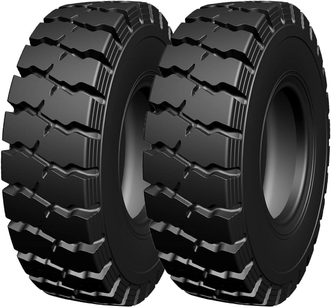 TROPOW 6.50-10 Heavy Duty Forklift Tire 10-PLY with Tube & Flap, Tube-Type Industrial Replacement Tire for Forklift Warehouse & Construction