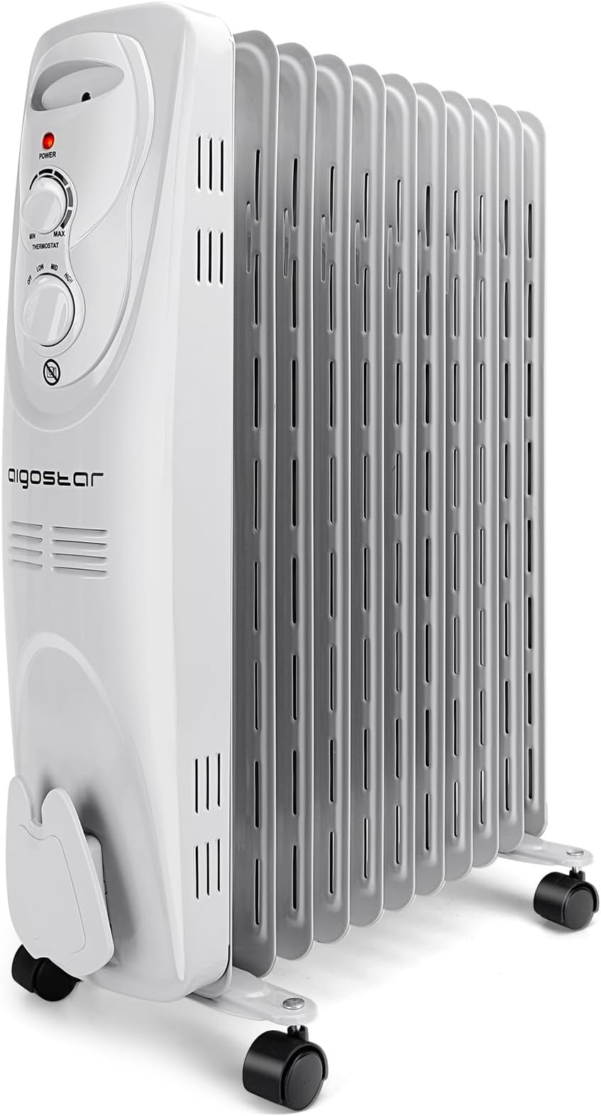 Radiateur à Bain D'huile KESSER – écran Tactile + Télécommande, 2000W, Blanc