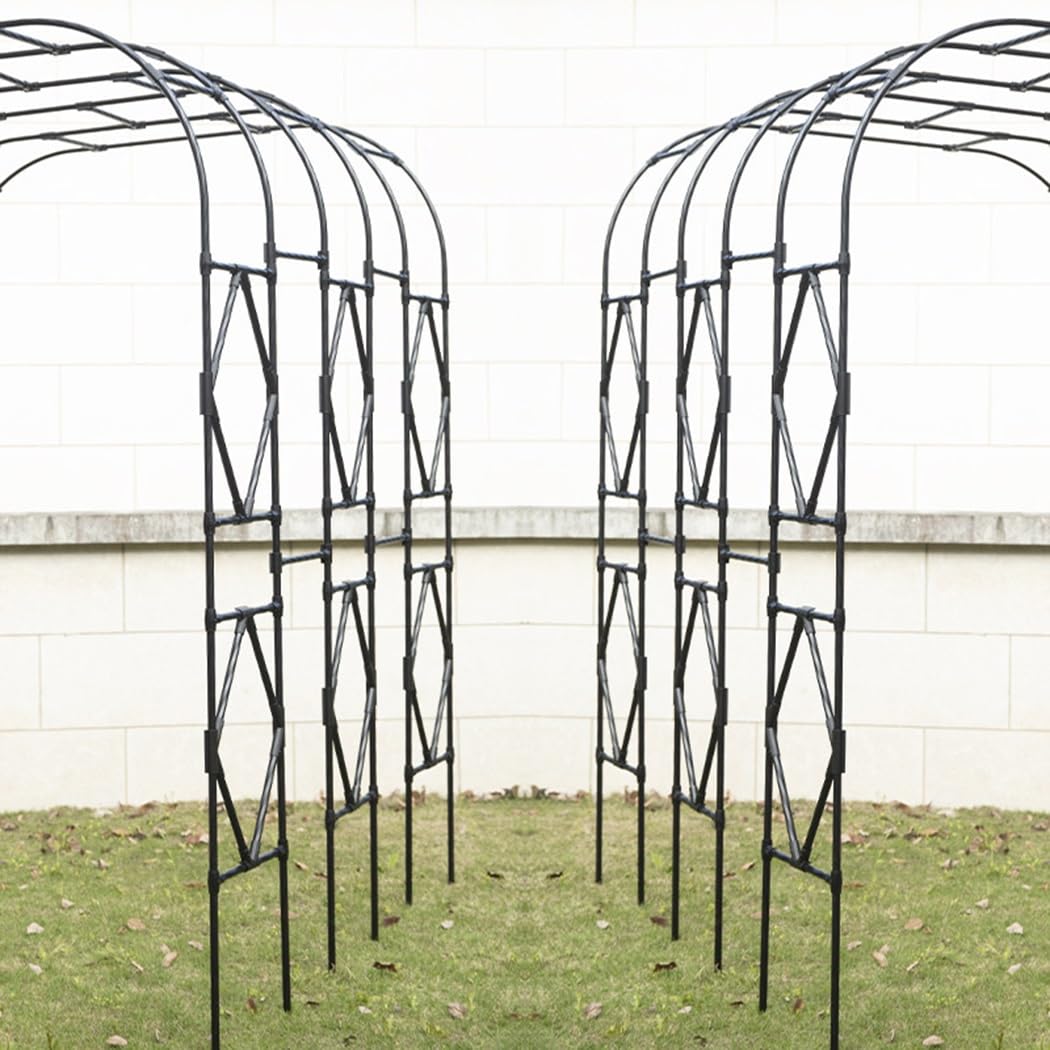 Traliccio Arco Da Giardino Per Rose Piante Rampicanti Semi- Arcos Di Rosa Pergolato - Per Verdure, Frutta, Fiori, Viti, Cetrioli(120 * 240cm/3.9ft*7.8ft)