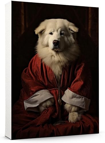 Miniatura 1116 de Thuan Chow Chow Retrato de mascota con disfraz real de perro en un disfraz retrato de perro con vestimenta Retrato medieval de mascota retrato