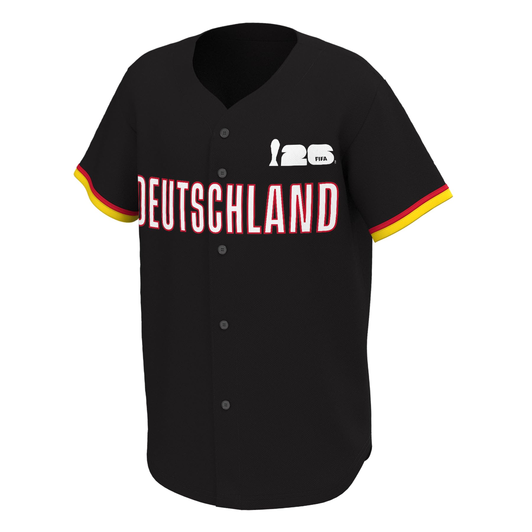 Outerstuff FIFA World Cup 2026 Mens Short Sleeve Button Front Baseball Jersey