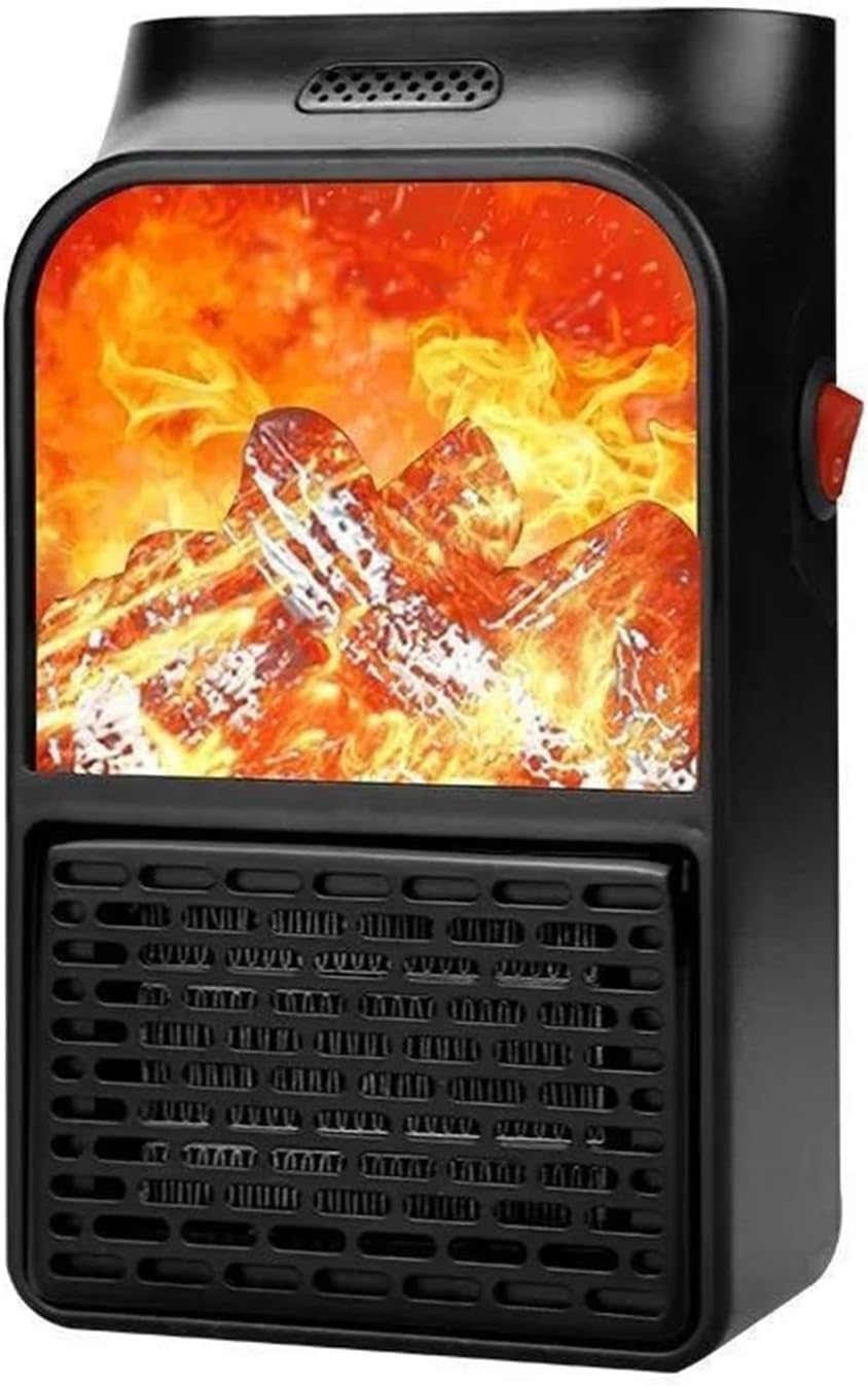 Coku 1000W Portable Electric Heater with Remote Control | Wall Outlet Mini Heater/Warmer | Indoor Space Heater with LED Display Overheat Protection for Office, Bedroom, Dorm, and Kids Room (PACK 1)