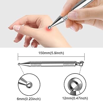 Acupuncture Pen, Stainless Steel Deep Tissue Massage Tool
