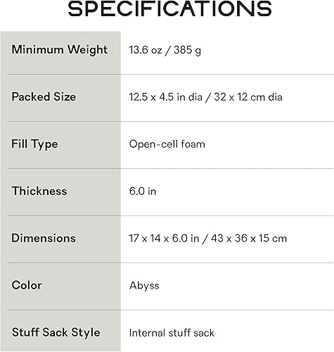 Miniatura 6 de NEMO Almohada Fillo King  Almohada inflable para viajes, mochileros y campamentos, abismo