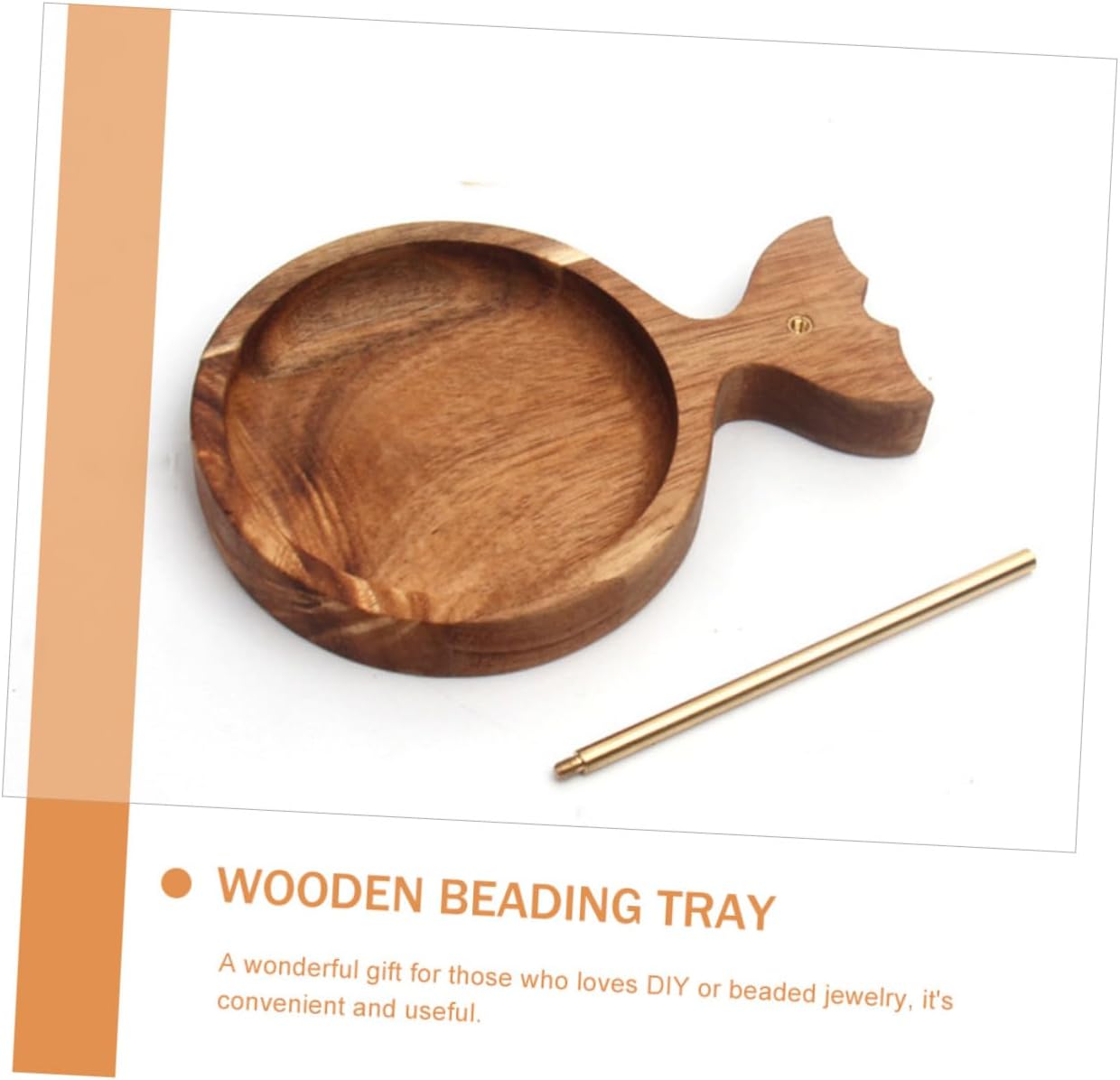 Wood Beading Tray for Boys and Girls DIY Bead Stringing Plate