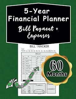 5 year Monthly Bill Payment Planner: Stay Organized, Stay on Track: 5 Years of Financial Planning