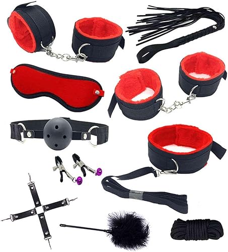 Vista 3 de 10 piezas de sujeción de cama para cabecero de adultos, restricciones sexuales, esposas sexuales, lazos sexuales para tobillos y muñecas, correas