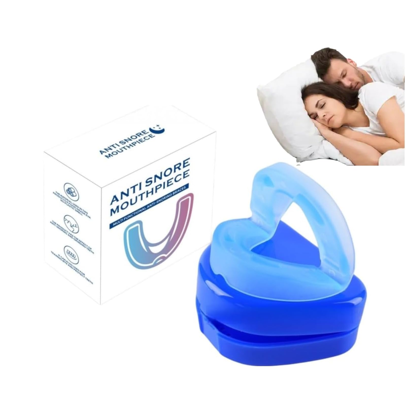 Santavya - Embout buccal Universel Silencieux anti-ronflement, Orthese Anti Ronflement Confortable et Efficace, Dites Adieu au Ronflement (1pcs)