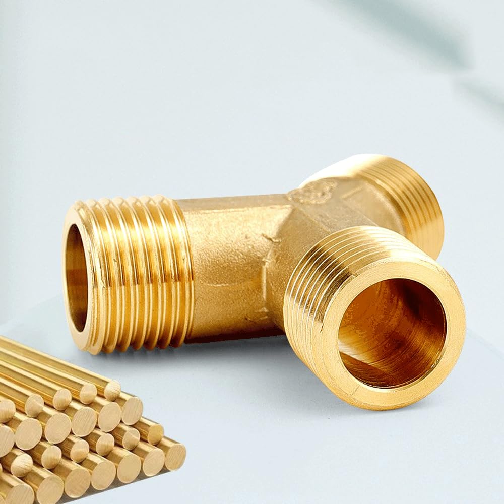 Brass 1/2" 3/4" BSPP Thread Y Type equal Reducer Pipe Fitting Thickening Union Joint Water Gas Adapter Coupler Connector NWPNLXEA(DN20 F)