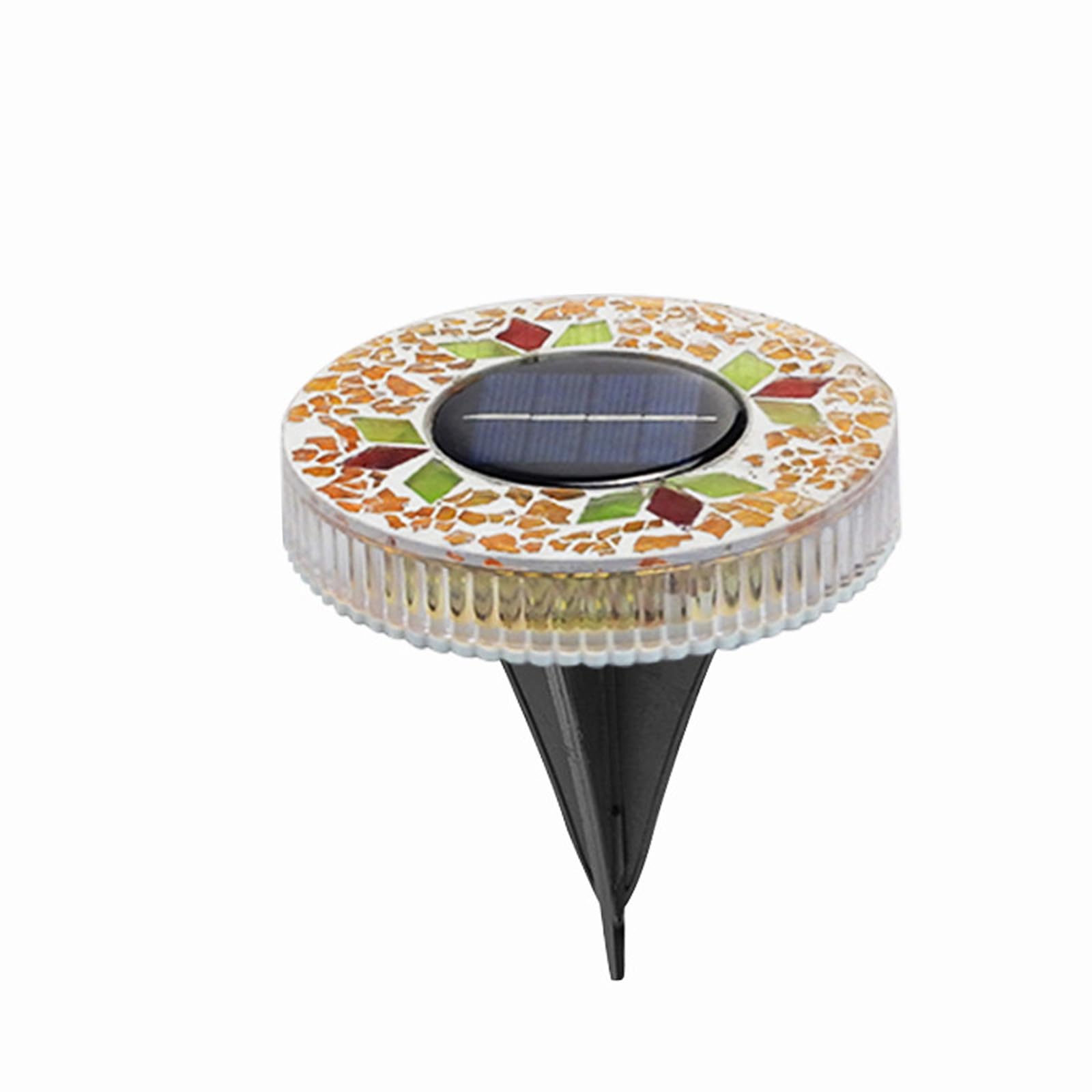 FROMCEO Automatic Lawns Lamp Soft Illuminations Round Shape Ground Light Suitable for Outdoor Landscape Pathway Decoration Outdoor Solar Pathway Lights