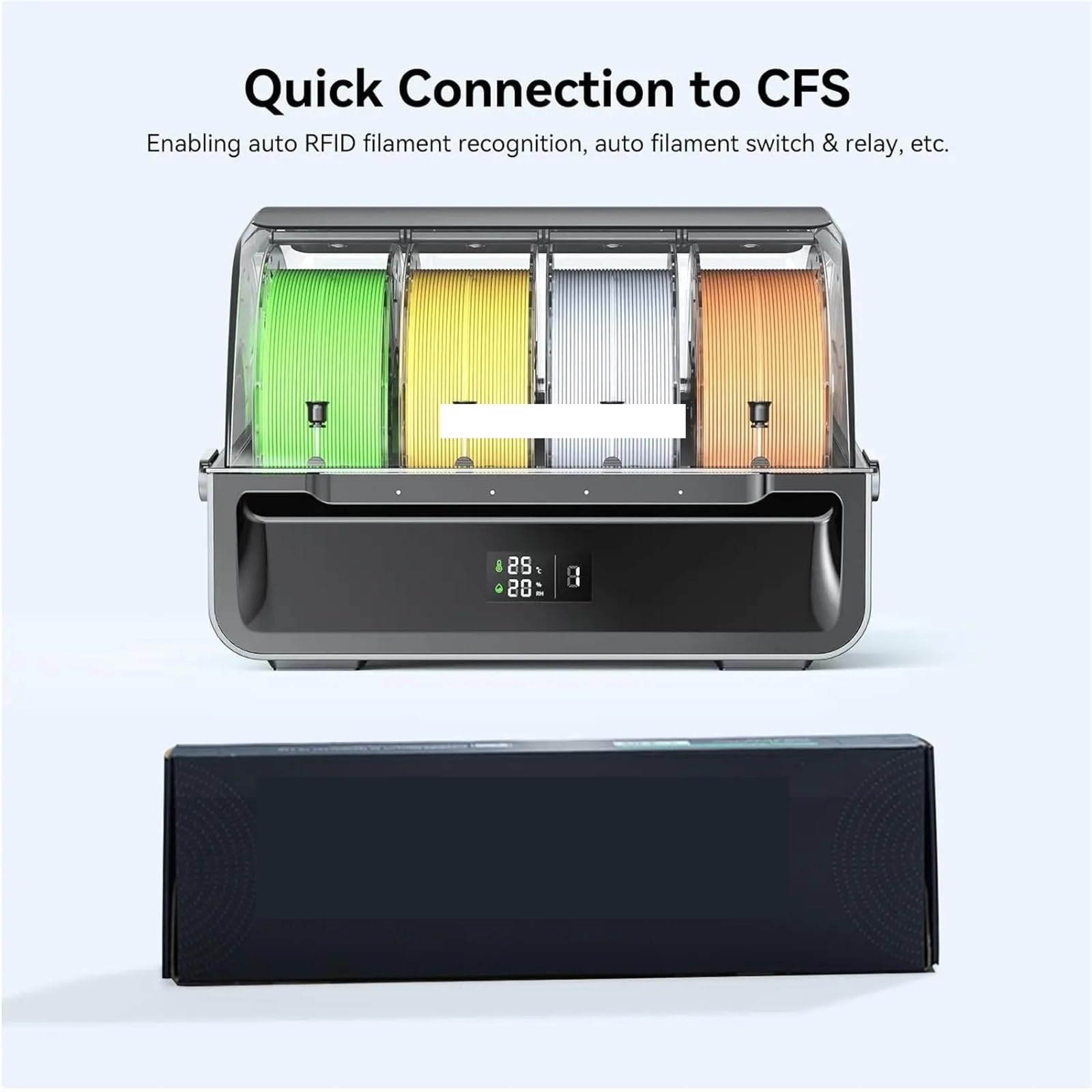 Compatible con el kit de actualización CFS de la serie K1 for impresión multicolor, instalación en 20 minutos(EU Plug)