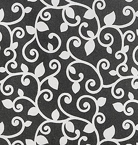 Max Winzer Hocker Merle | Aus Baumwollgewebe mit schwarzem Rankenmuster | 65275710 - 65275710 Max Winzer Hocker Merle | Aus Baumwollgewebe mit schwarzem Rankenmuster | 65275710