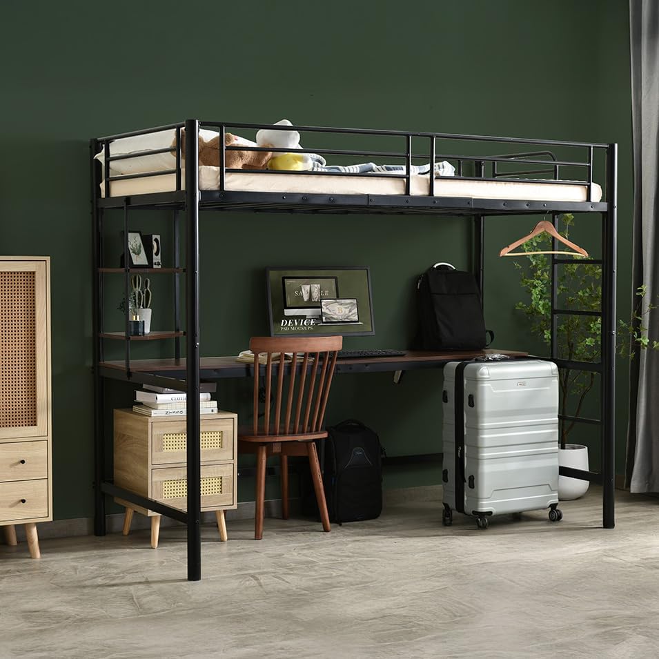 ベッドフレーム ダブル ブラック ホワイト パイプベッド