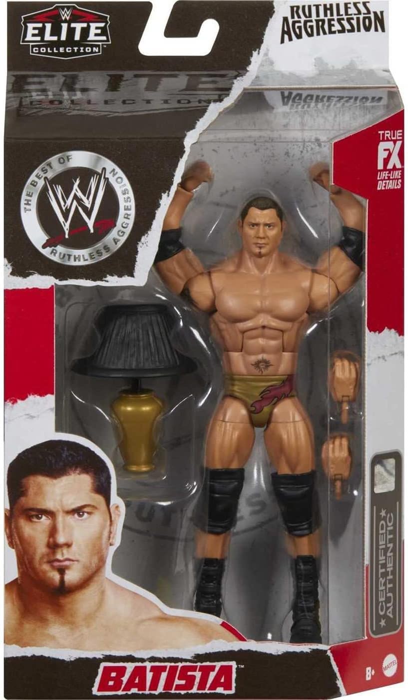 Elite Collection Ruthless Aggression Series Articulated Wrestling Action Figures (Batista)